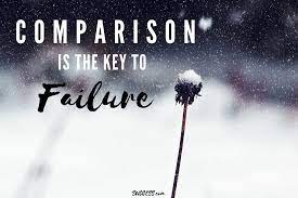 Stop comparing yourself to others